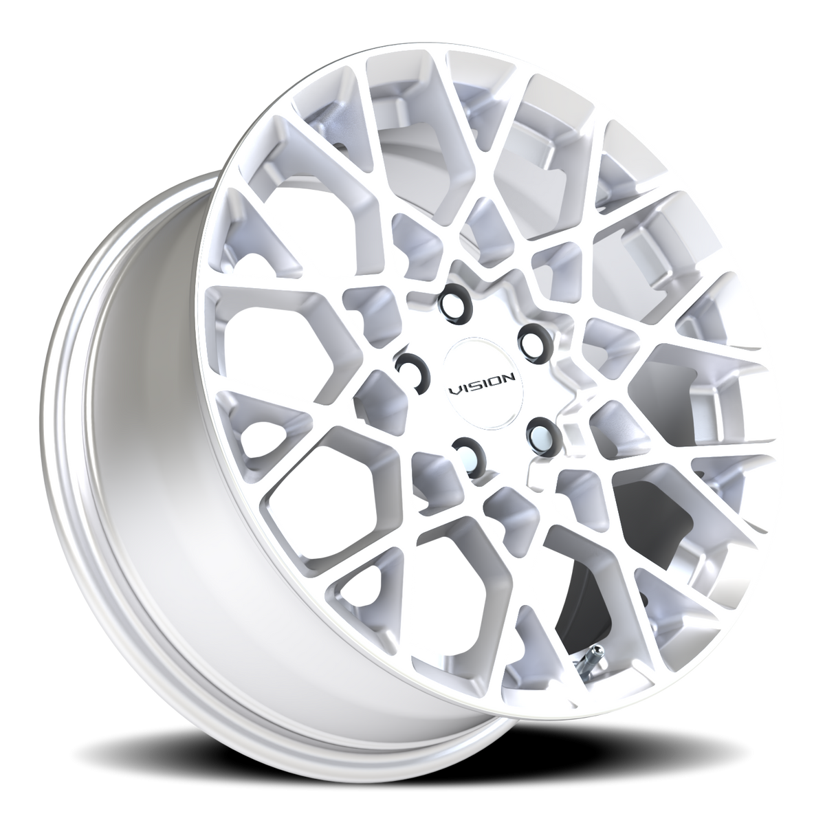 Vision Wheel 474 Hyper Silver 17x8 +38 5x114.3mm 73.1mm - Wheelwiz