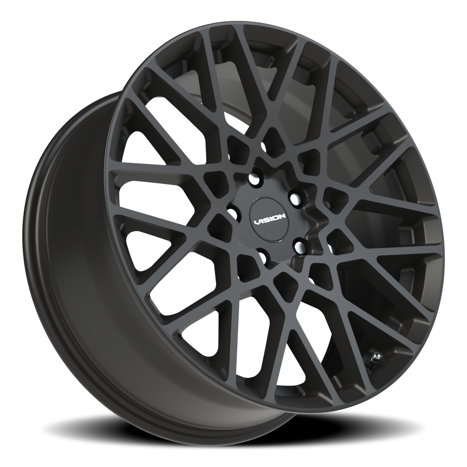 Vision Wheel 474 Satin Black 20x8.5 +35 5x112mm 73.1mm - Wheelwiz