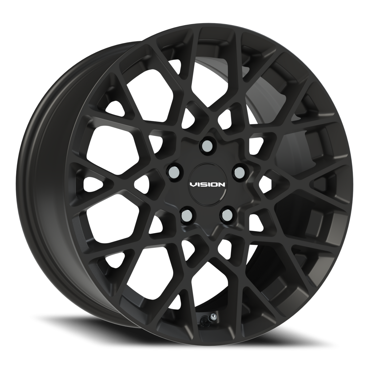 Vision Wheel 474 Satin Black 17x8 +38 5x108mm 73.1mm - Wheelwiz