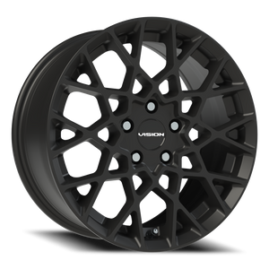 Vision Wheel 474 Satin Black 17x8 +38 5x108mm 73.1mm - Wheelwiz