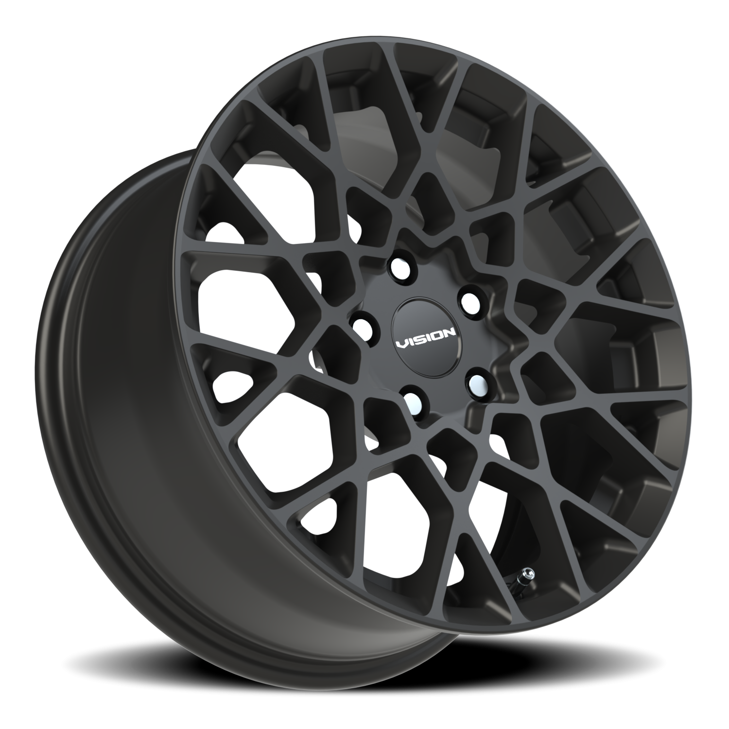 Vision Wheel 474 Satin Black 17x8 +38 5x115mm 73.1mm - Wheelwiz