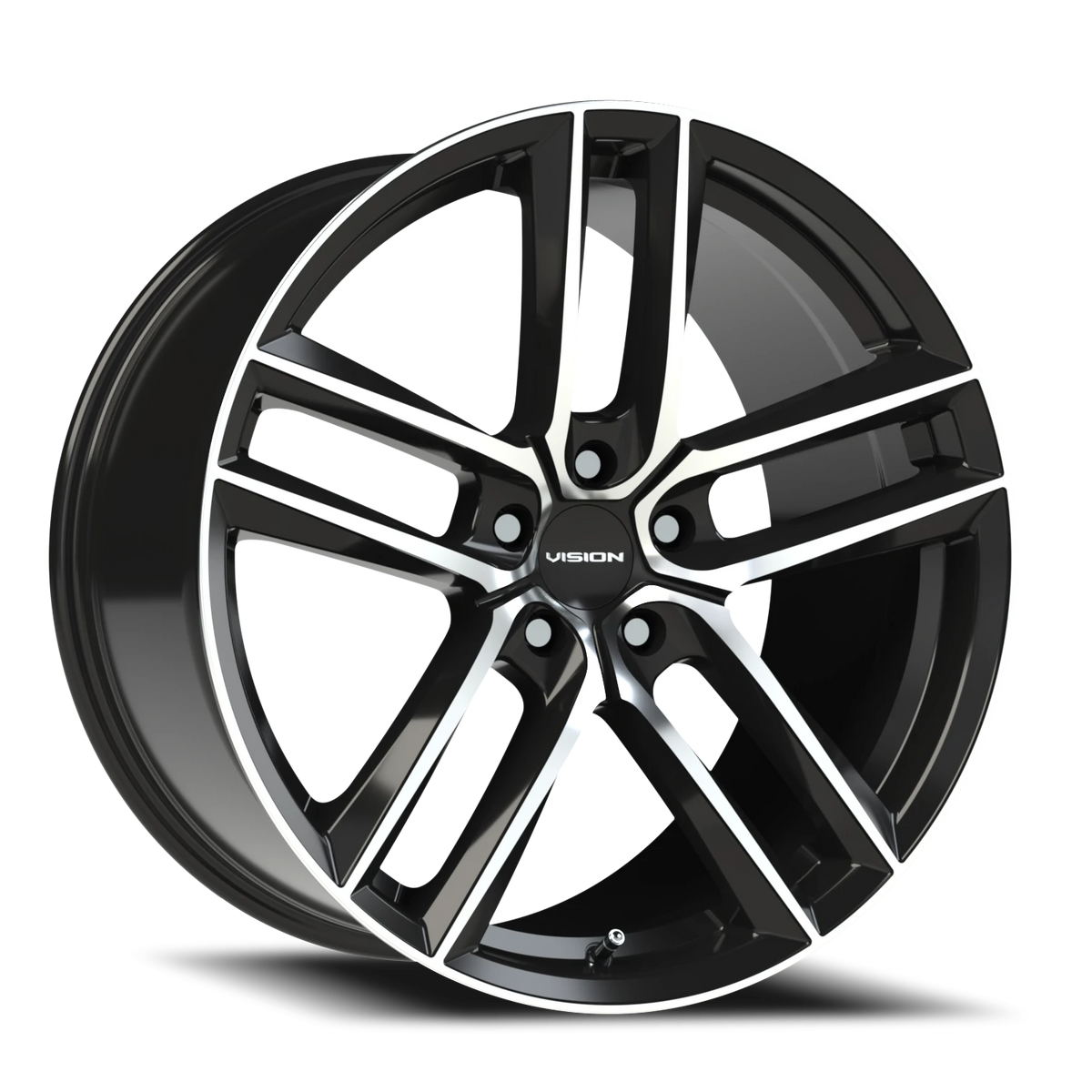 Vision Wheel 475V Gloss Black Machined Face 20x10.5 +42 5x114.3mm 73.1mm - Wheelwiz