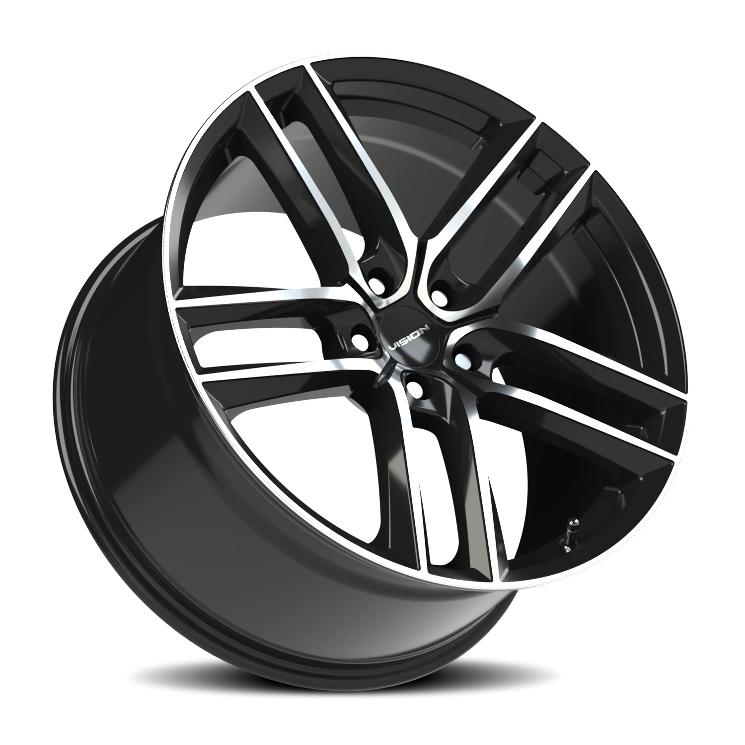Vision Wheel 475V Gloss Black Machined Face 20x10.5 +42 5x114.3mm 73.1mm - Wheelwiz