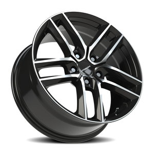 Vision Wheel 475V Gloss Black Machined Face 18x8.5 +12 5x114.3mm 73.1mm - Wheelwiz