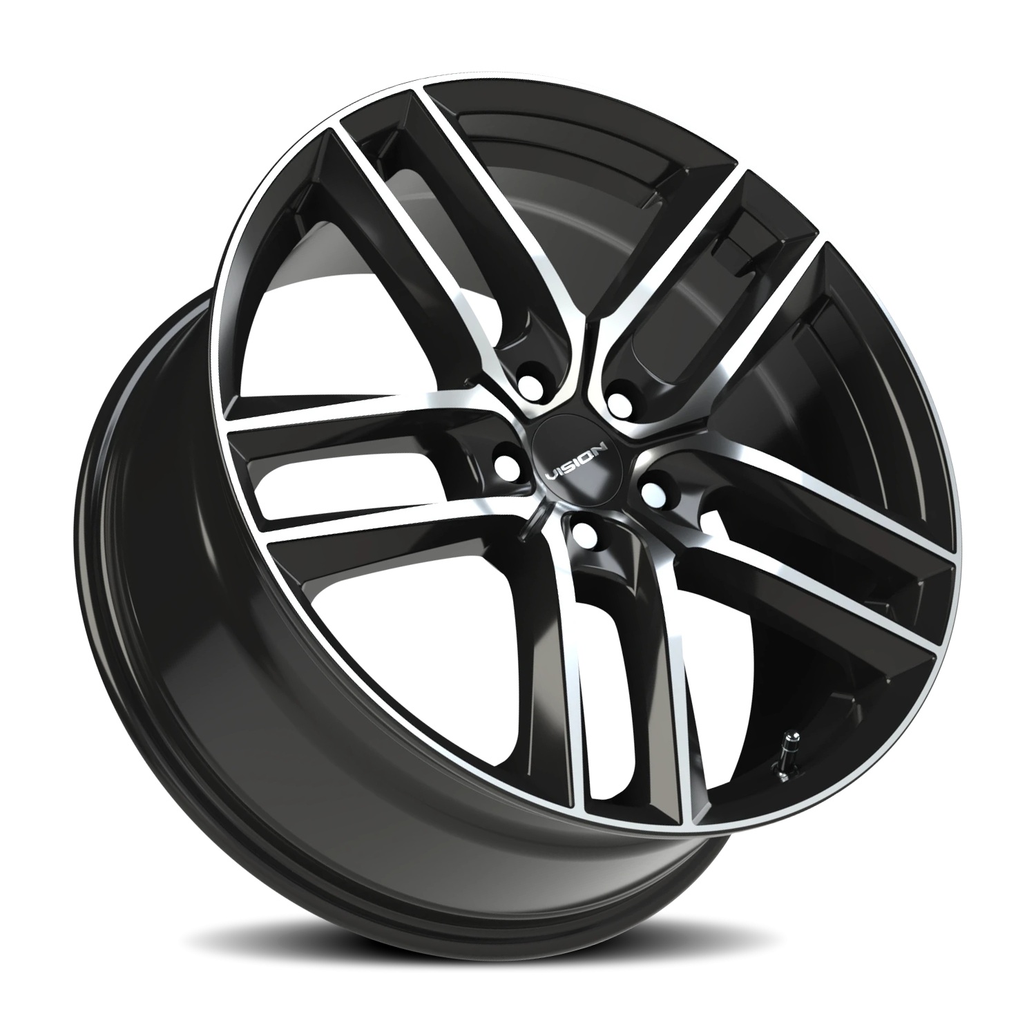 Vision Wheel 475V Gloss Black Machined Face 19x8.5 +42 5x108mm 73.1mm - Wheelwiz