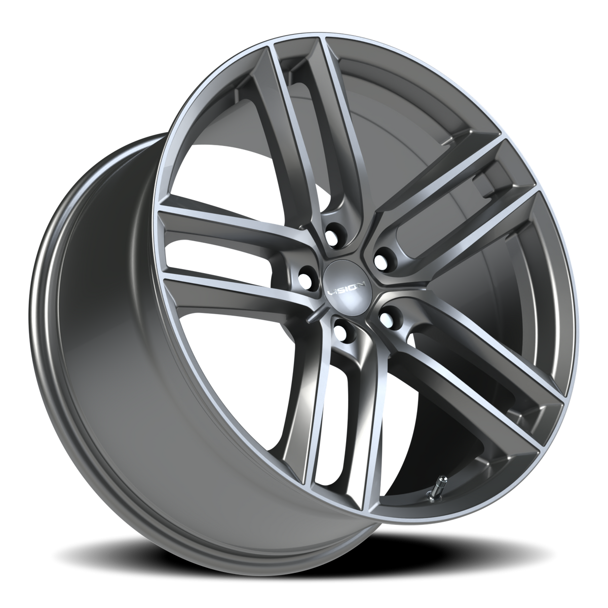 Vision Wheel 475V Gunmetal 20x10.5 +38 5x120mm 72.6mm - Wheelwiz