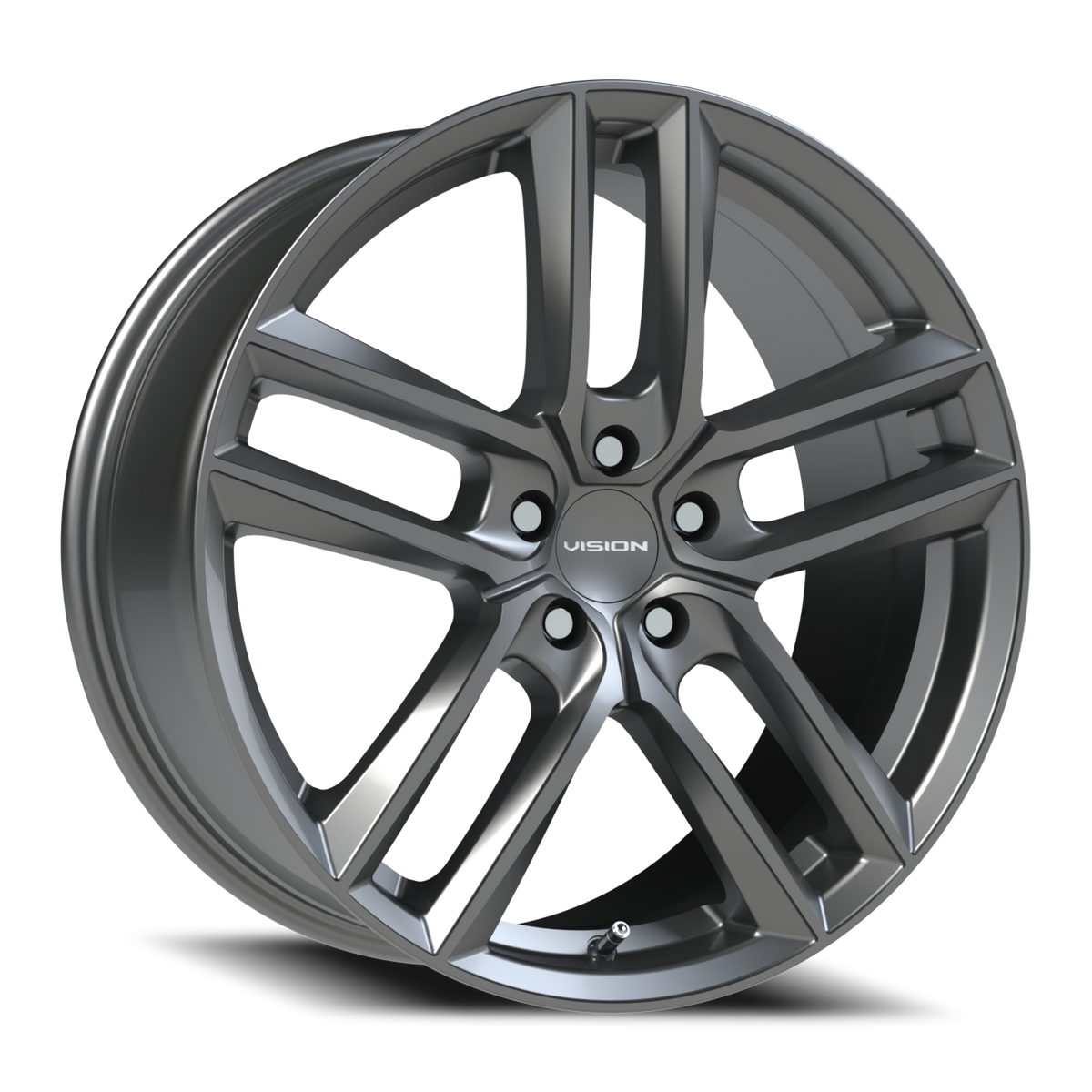 Vision Wheel 475V Gunmetal 19x8.5 +42 5x108mm 73.1mm - Wheelwiz