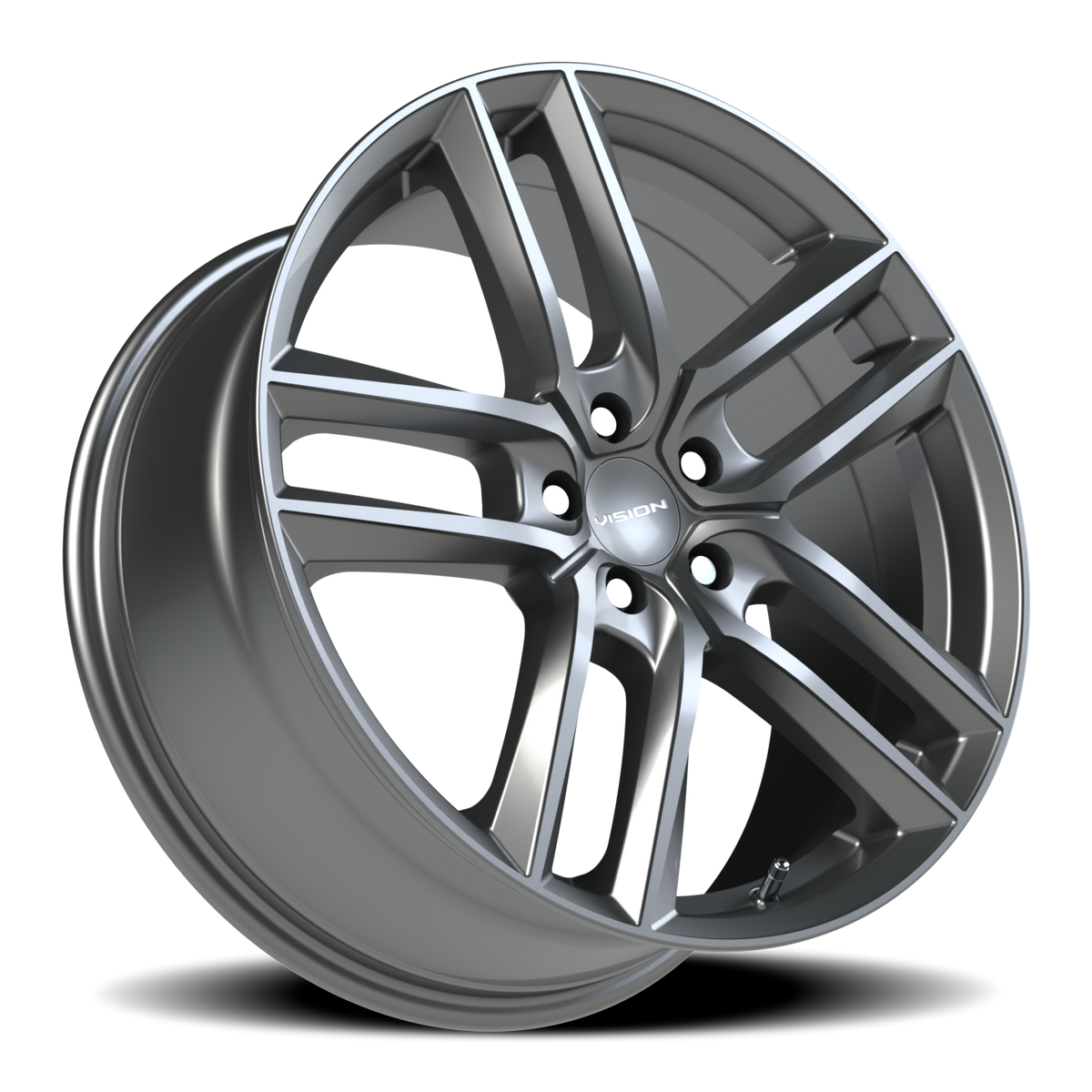 Vision Wheel 475V Gunmetal 19x8.5 +35 5x112mm 66.6mm - Wheelwiz