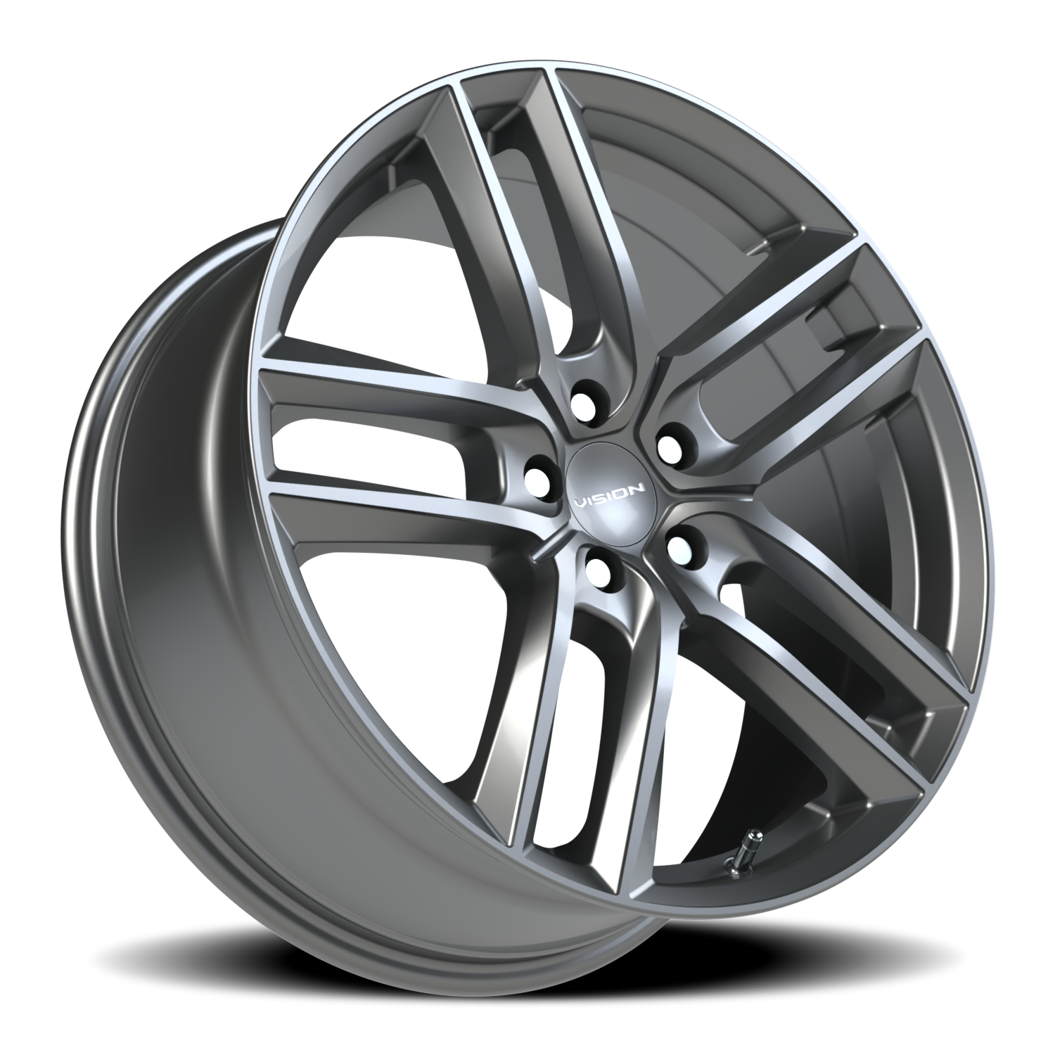 Vision Wheel 475V Gunmetal 19x8.5 +35 5x112mm 66.6mm - Wheelwiz