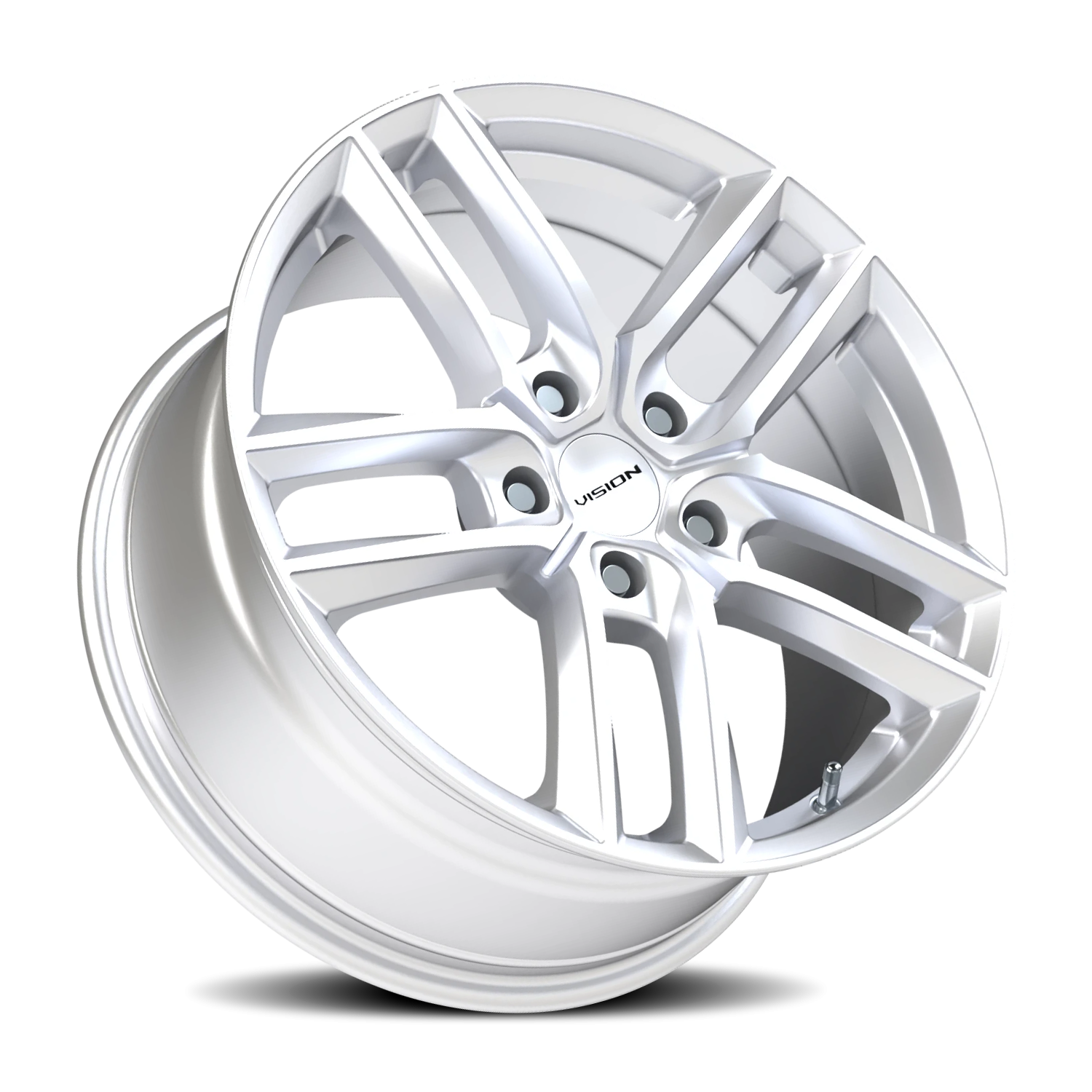 Vision Wheel 475V Hyper Silver 18x8.5 +12 5x114.3mm 73.1mm - Wheelwiz
