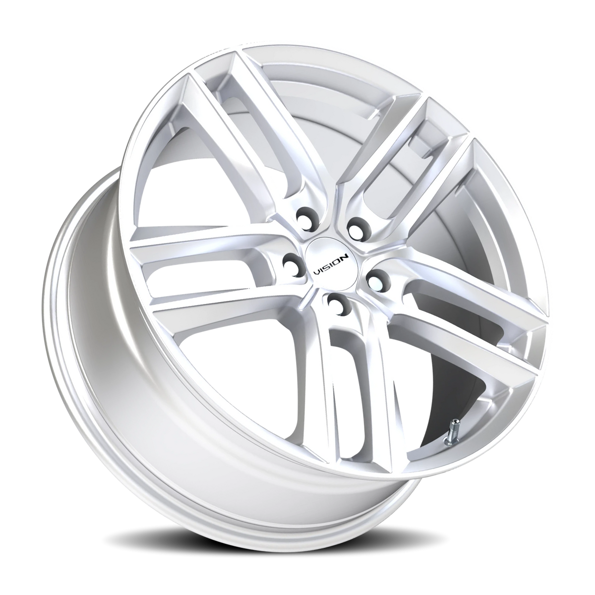 Vision Wheel 475V Hyper Silver 19x8.5 +35 5x120mm 74.1mm - Wheelwiz
