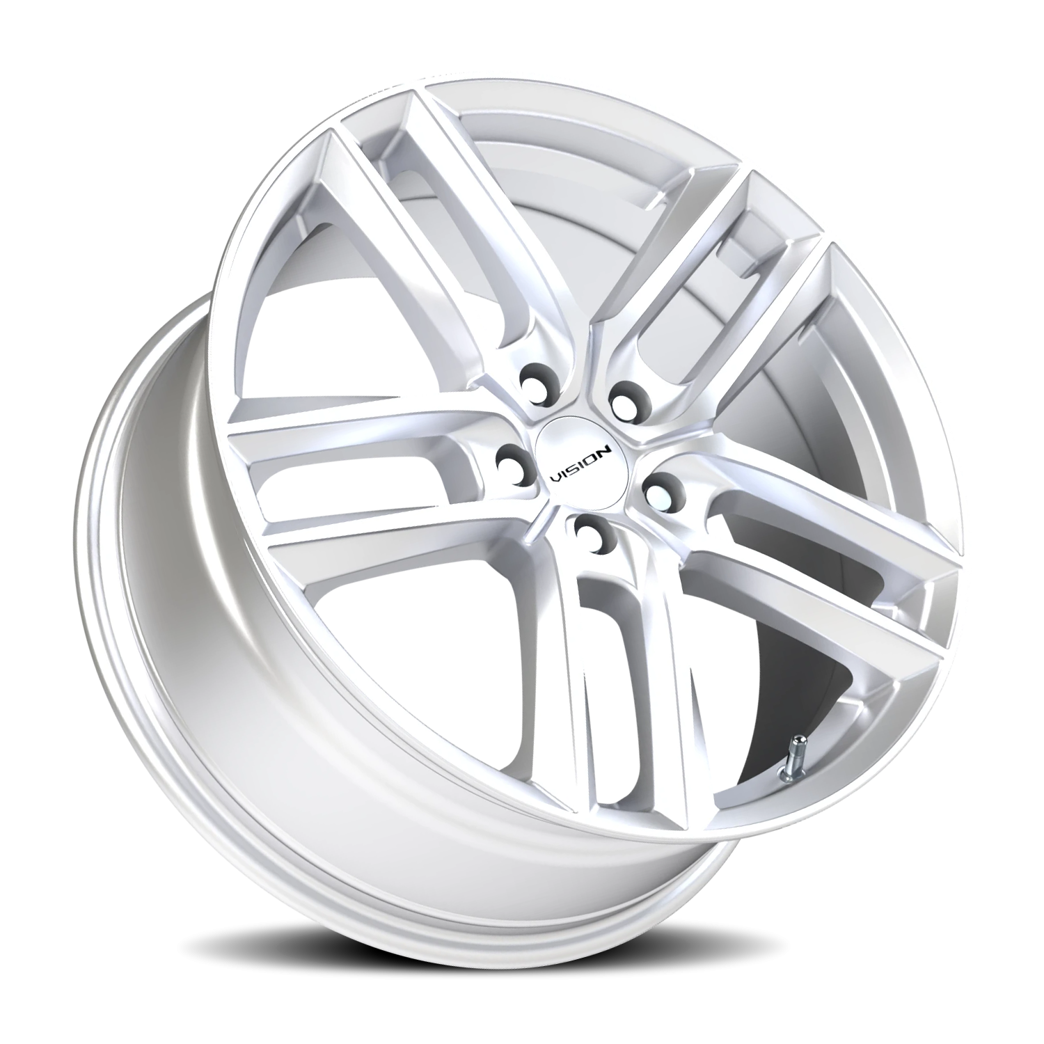 Vision Wheel 475V Hyper Silver 19x8.5 +35 5x120mm 74.1mm - Wheelwiz