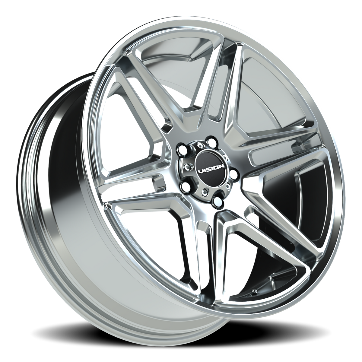 Vision Wheel 476 Chrome 20x9 +30 5x120mm 74.1mm - Wheelwiz