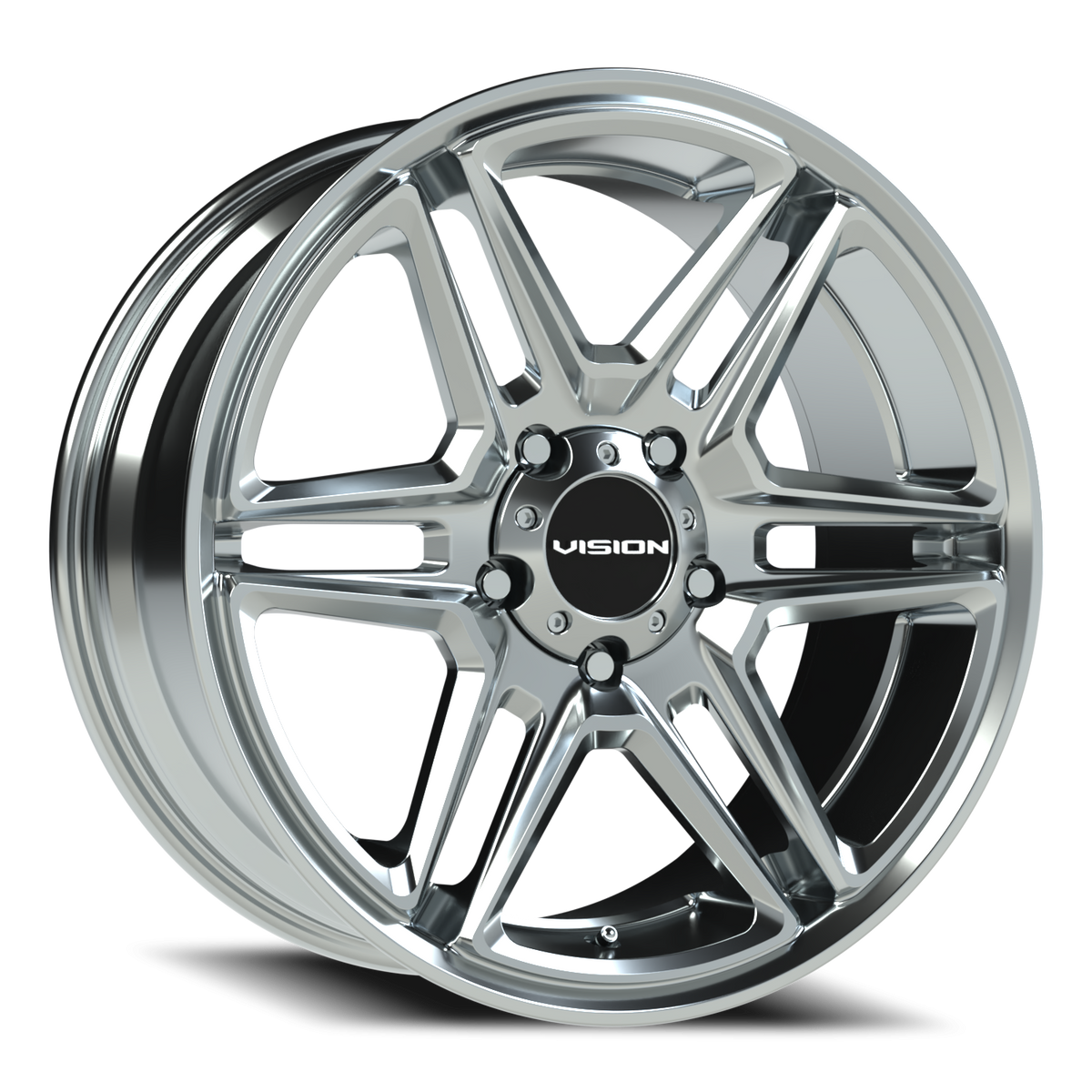 Vision Wheel 476 Chrome 20x9 +15 5x139.7mm 77.8mm - Wheelwiz