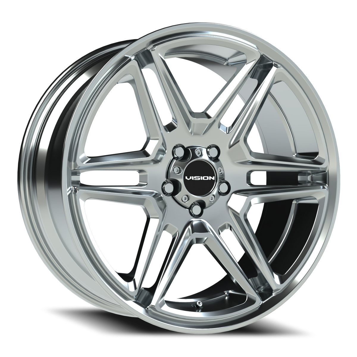 Vision Wheel 476 Chrome 20x9 +15 5x115mm 74.1mm - Wheelwiz