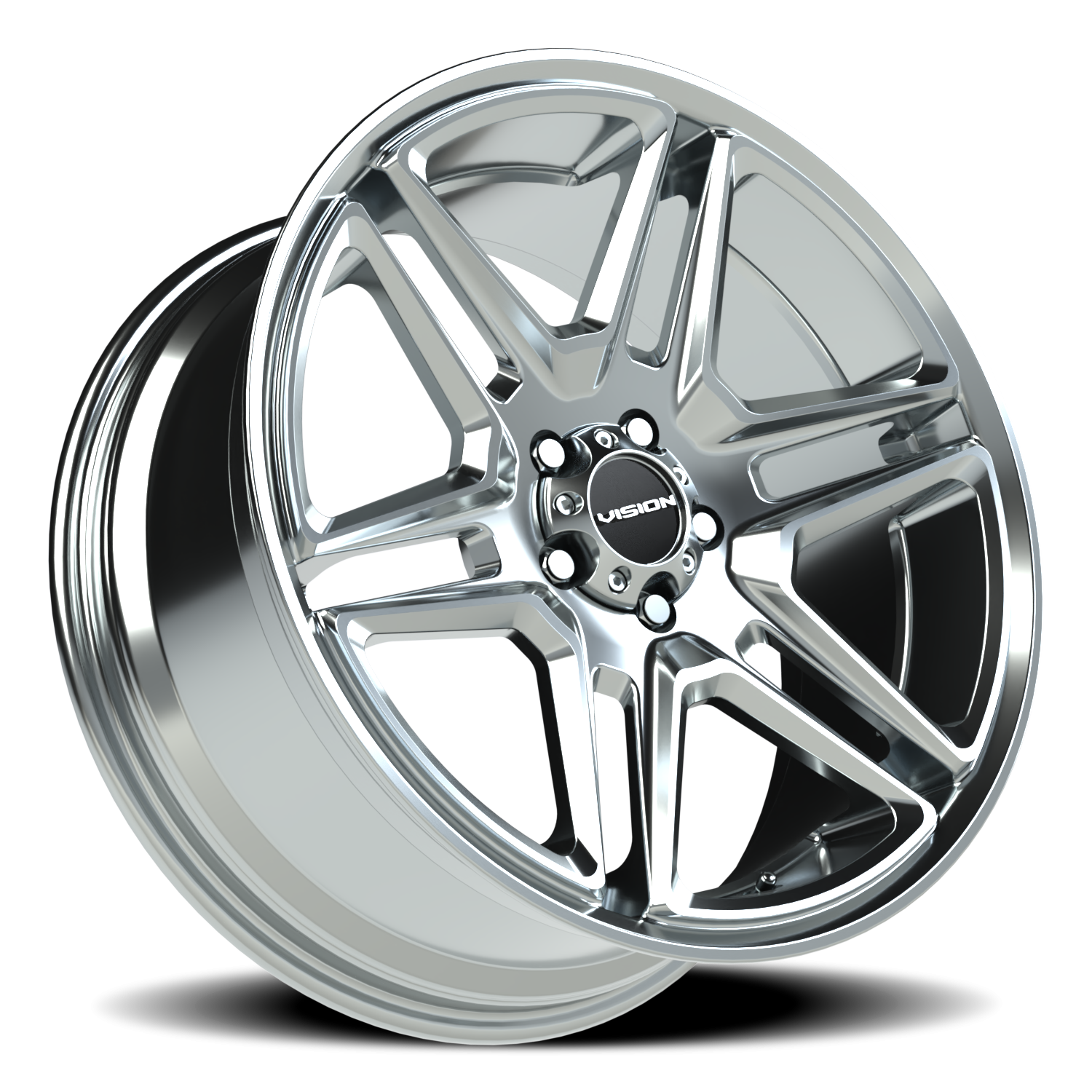 Vision Wheel 476 Chrome 20x9 +15 5x115mm 74.1mm - Wheelwiz