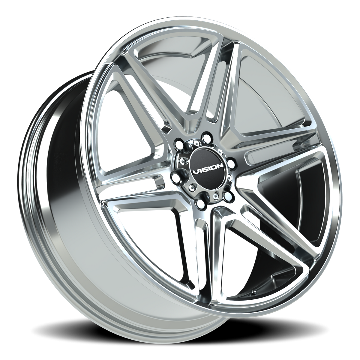 Vision Wheel 476 Chrome 22x9.5 +30 6x135mm 87.1mm - Wheelwiz