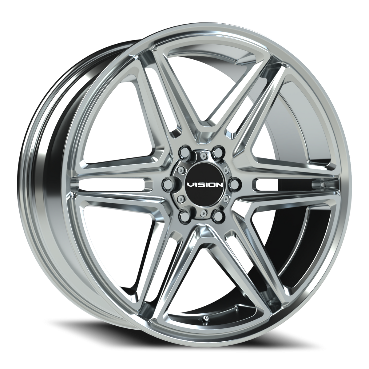 Vision Wheel 476 Chrome 22x9.5 +30 6x139.7mm 78.1mm - Wheelwiz