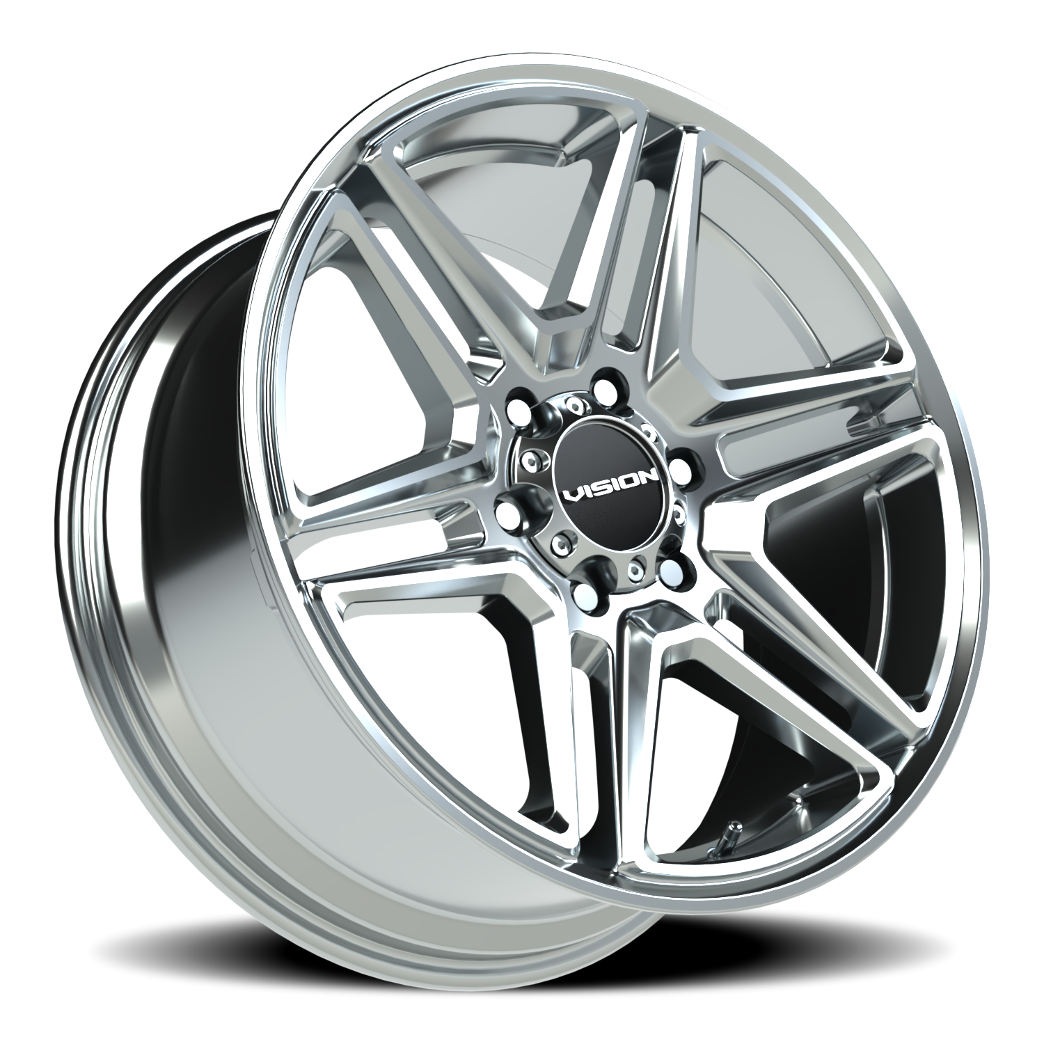 Vision Wheel 476 Chrome 20x9 +30 6x132mm 74.5mm - Wheelwiz