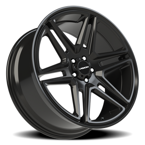 Vision Wheel 476 Gloss Black 22x9.5 +8 5x115mm 74.1mm - Wheelwiz