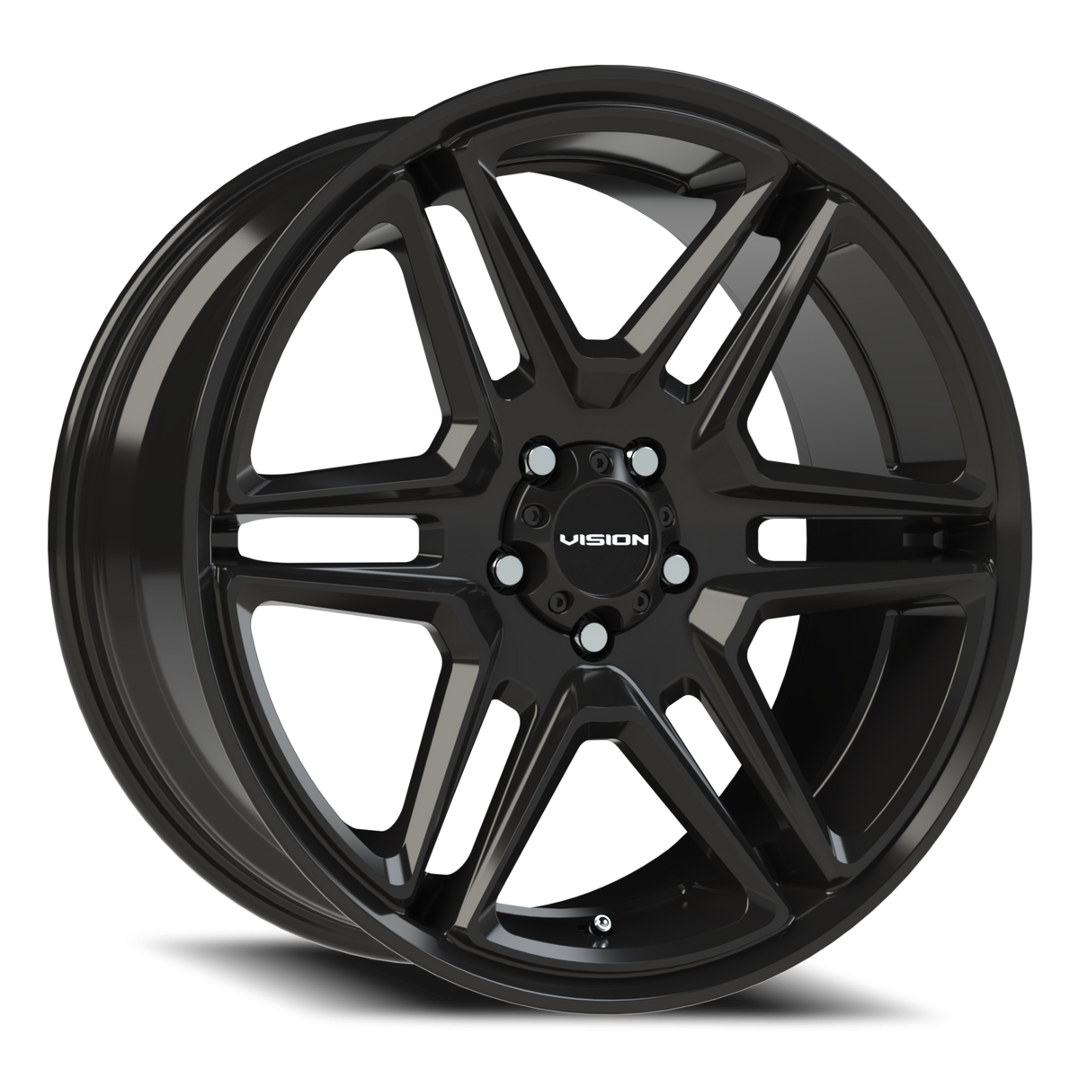Vision Wheel 476 Gloss Black 20x9 +15 5x115mm 74.1mm - Wheelwiz