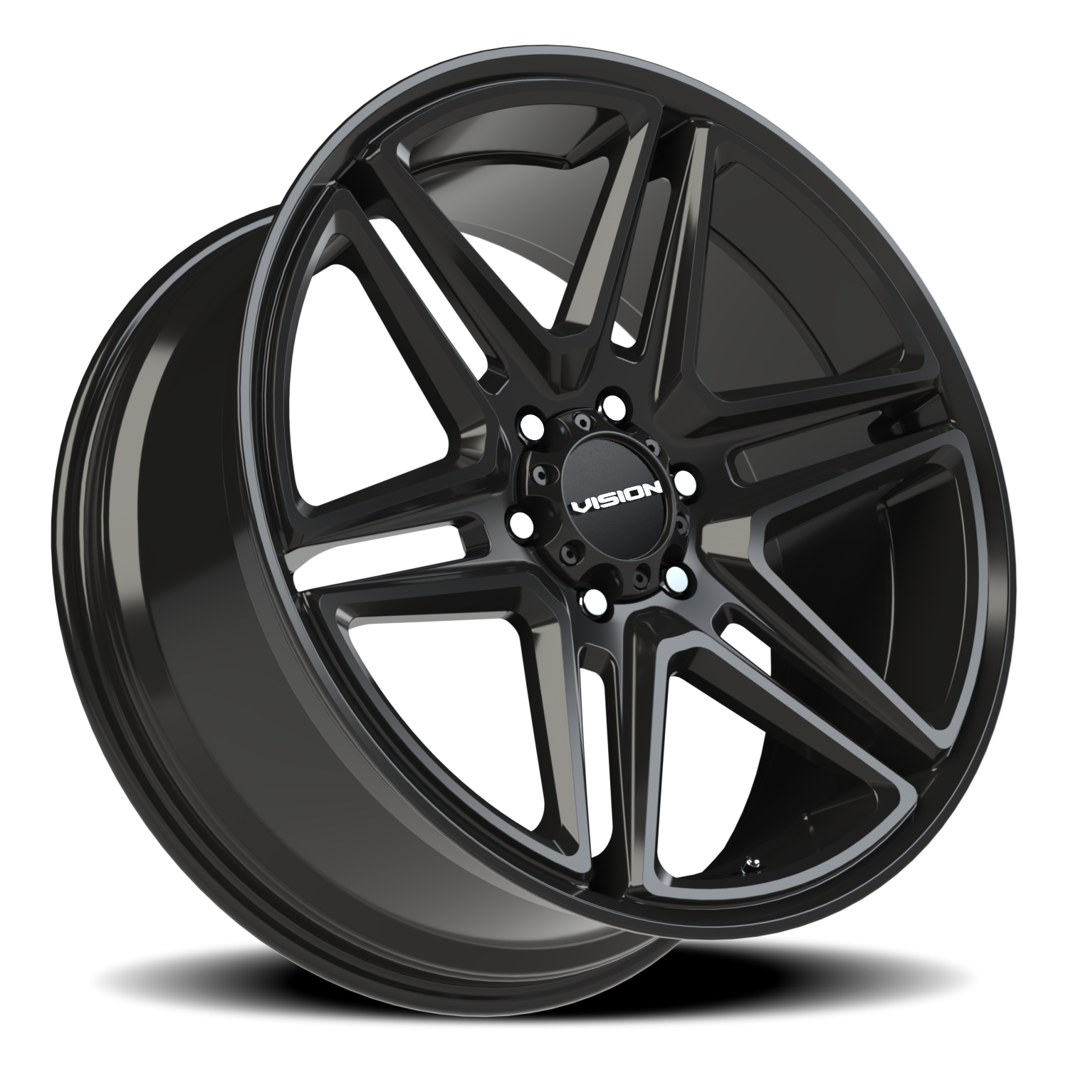 Vision Wheel 476 Gloss Black 22x9.5 +30 6x135mm 87.1mm - Wheelwiz