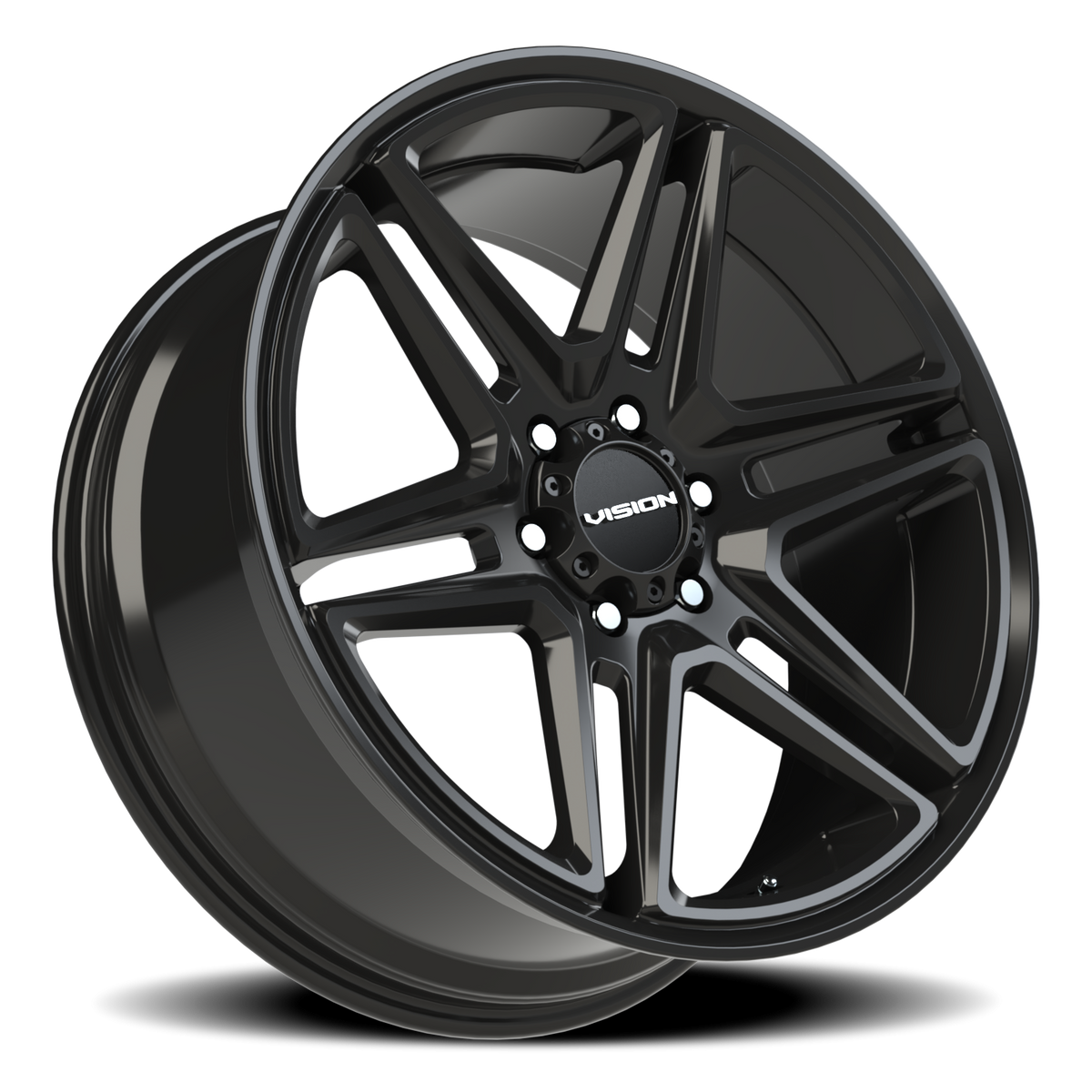 Vision Wheel 476 Gloss Black 22x9.5 +30 6x139.7mm 78.1mm - Wheelwiz