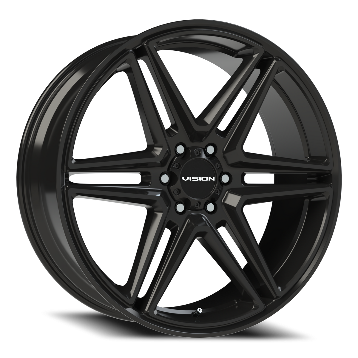 Vision Wheel 476 Gloss Black 24x9.5 +30 6x135mm 87.1mm - Wheelwiz