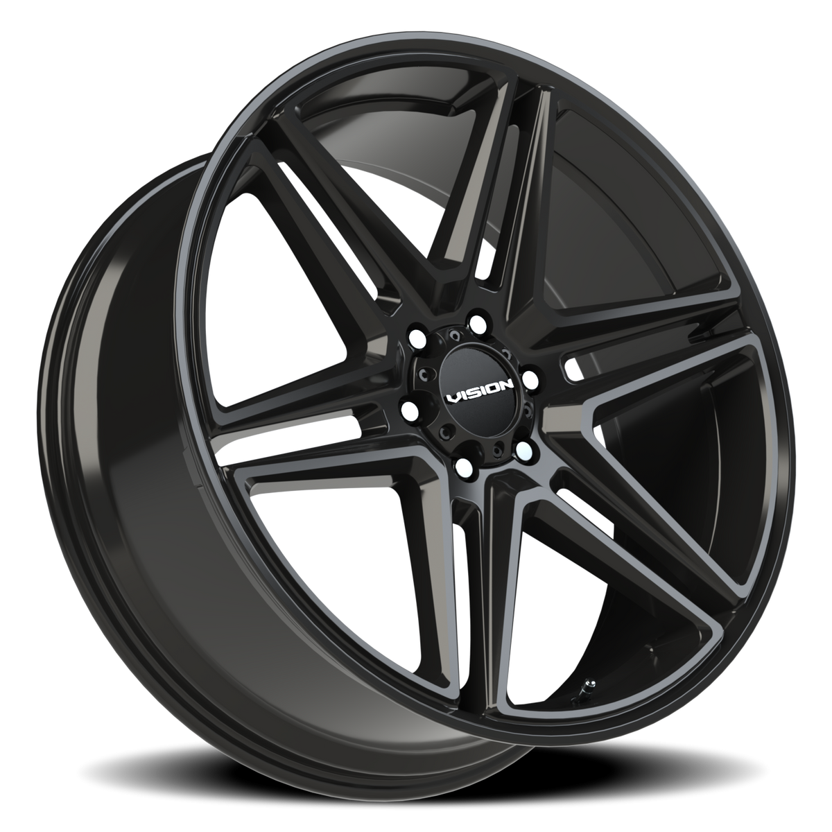 Vision Wheel 476 Gloss Black 24x9.5 +30 6x135mm 87.1mm - Wheelwiz