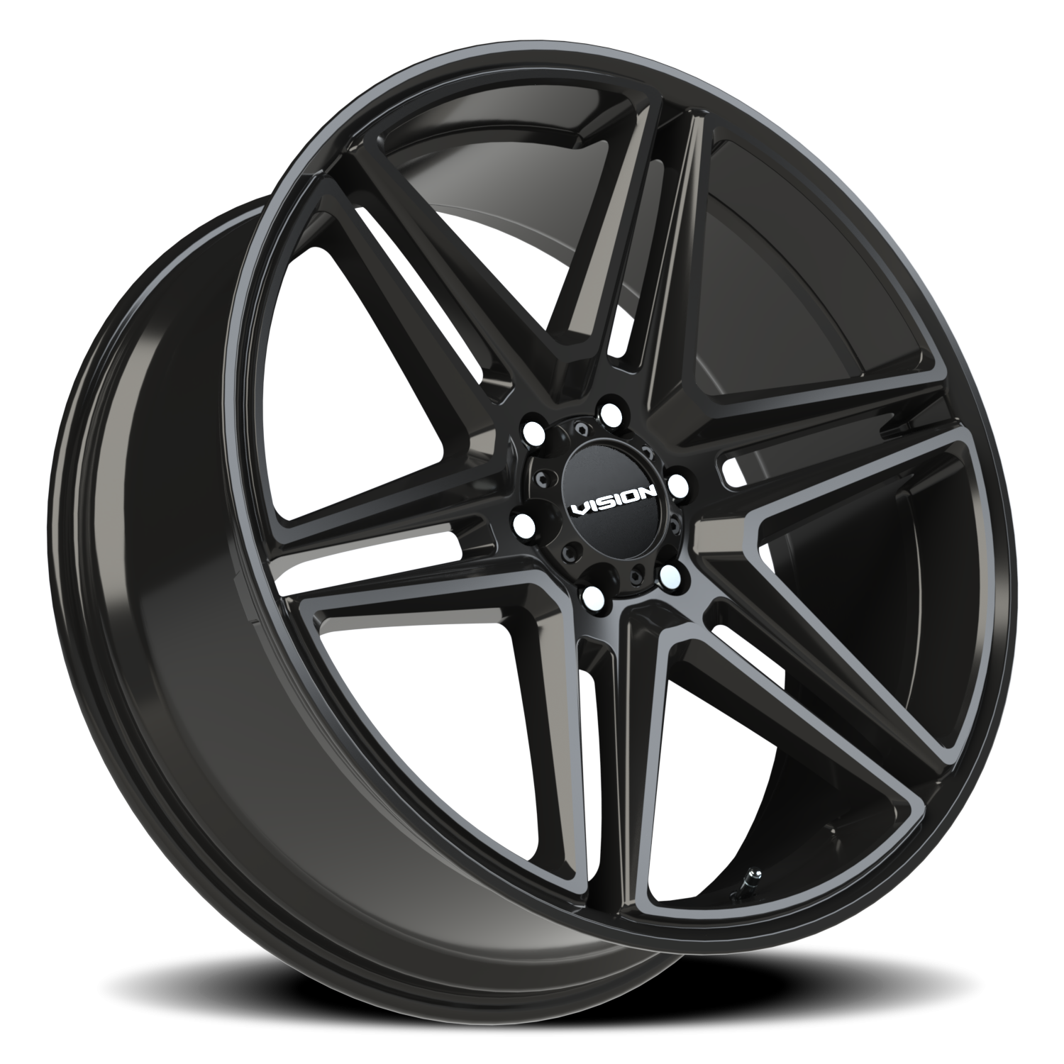 Vision Wheel 476 Gloss Black 24x9.5 +30 6x135mm 87.1mm - Wheelwiz