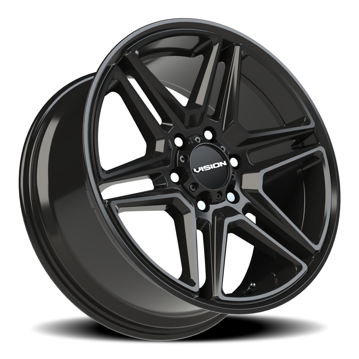 Vision Wheel 476 Gloss Black 20x9 +30 6x139.7mm 78.1mm - Wheelwiz