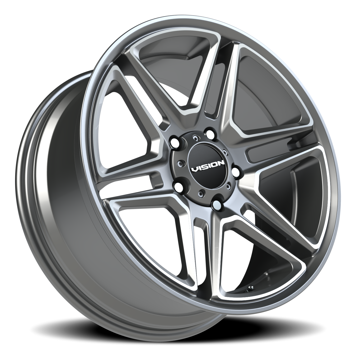 Vision Wheel 476 Gunmetal Machined Face 20x9 +15 5x139.7mm 77.8mm - Wheelwiz