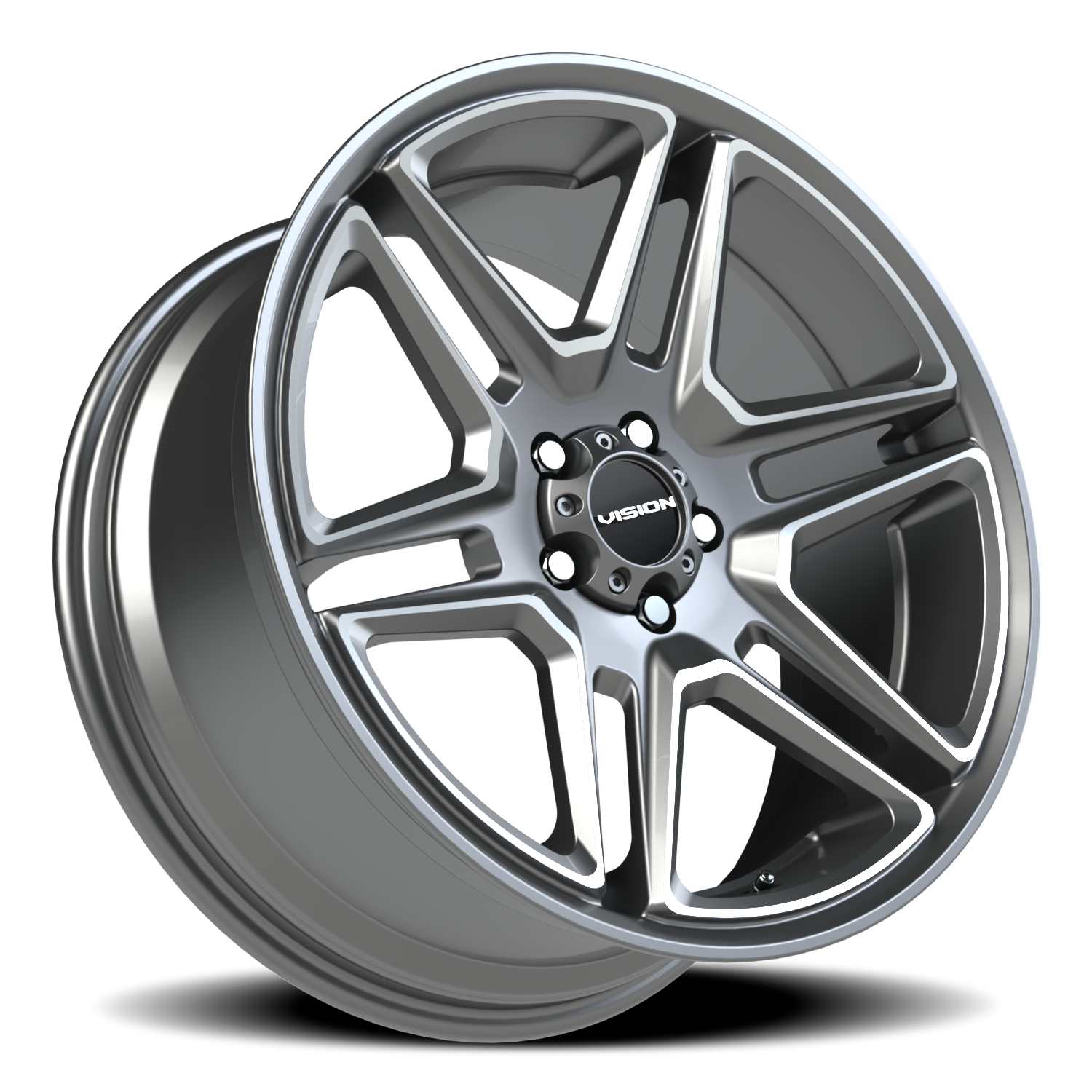 Vision Wheel 476 Gunmetal Machined Face 20x9 +15 5x115mm 74.1mm - Wheelwiz