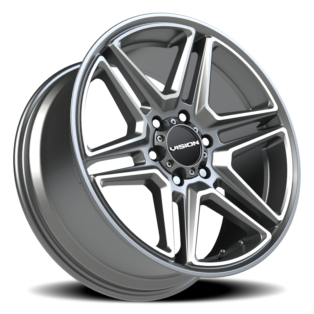 Vision Wheel 476 Gunmetal Machined Face 20x9 +30 6x135mm 87.1mm - Wheelwiz