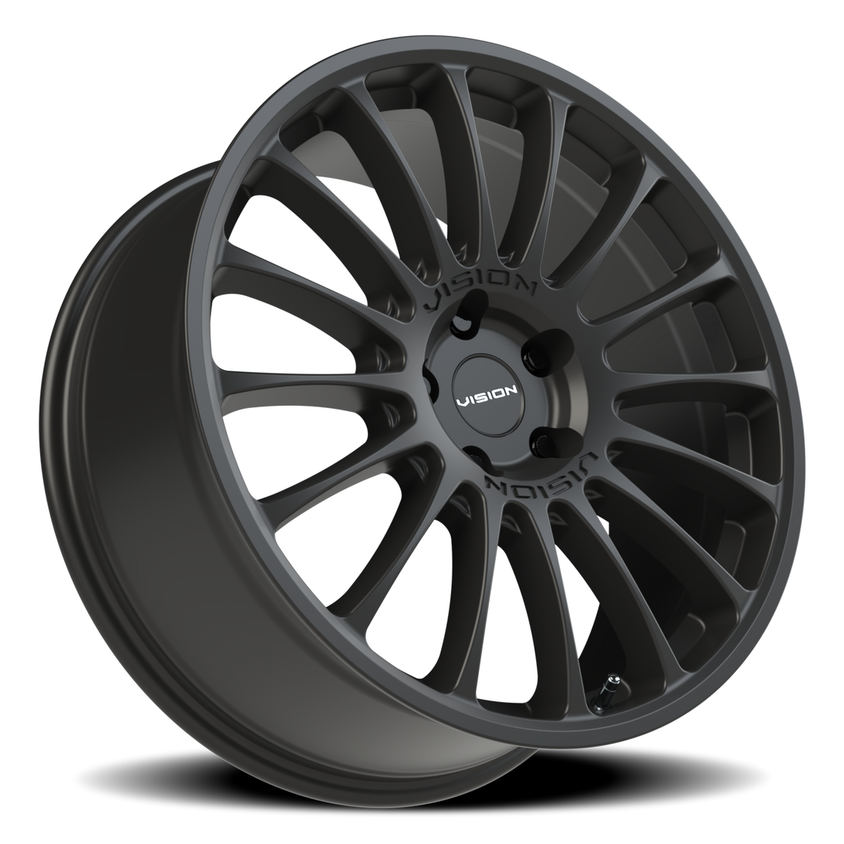 Vision Wheel 477 Satin Black 20x8.5 +35 5x108mm 63.4mm - Wheelwiz