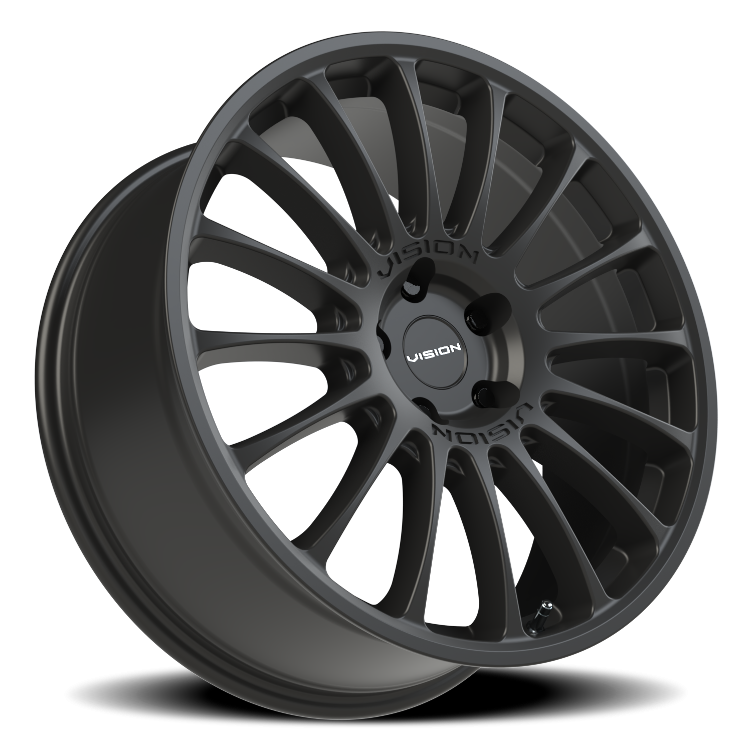 Vision Wheel 477 Satin Black 20x8.5 +35 5x108mm 63.4mm - Wheelwiz