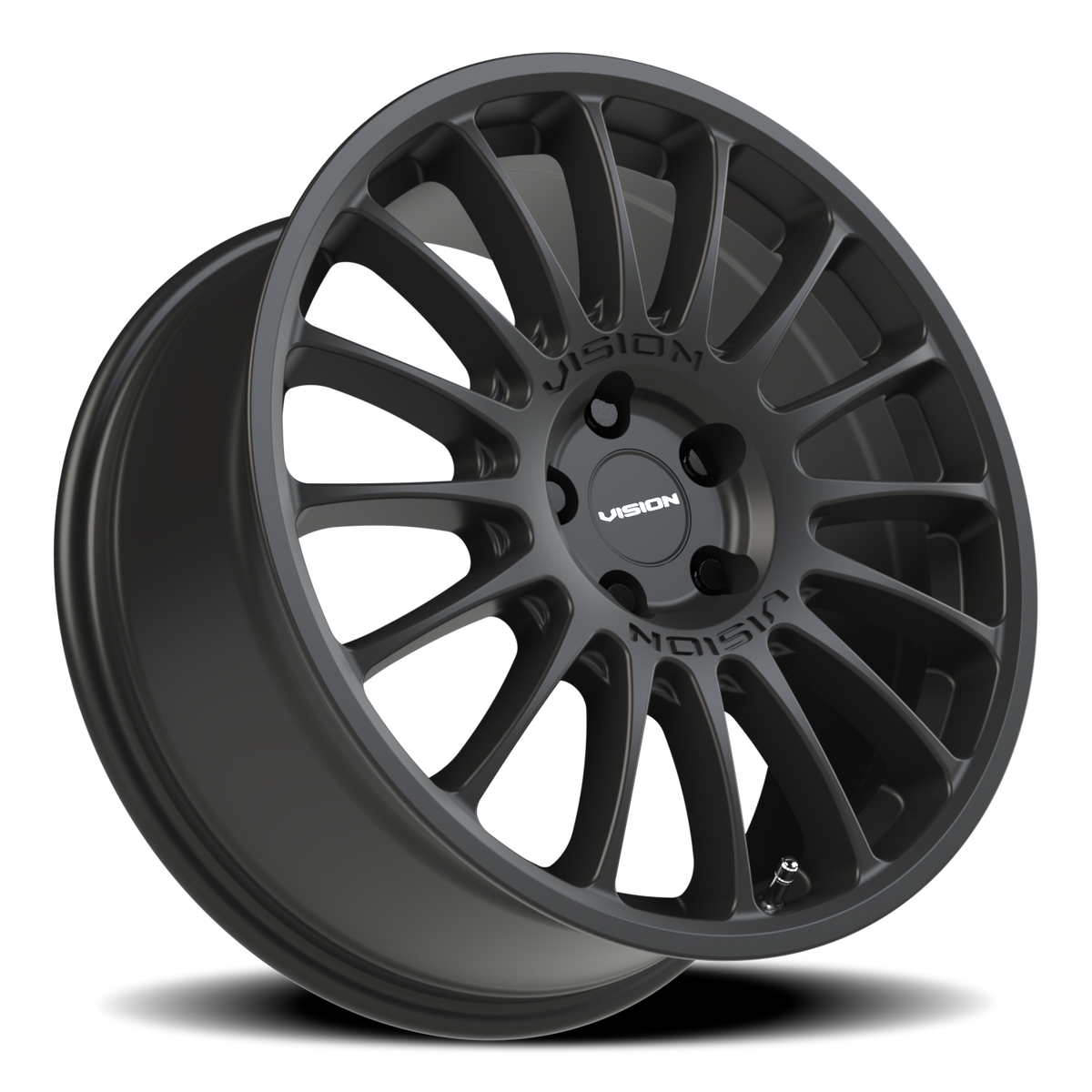 Vision Wheel 477 Satin Black 17x8 +38 5x112mm 73.1mm - Wheelwiz