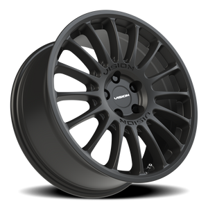 Vision Wheel 477 Satin Black 17x8 +38 5x112mm 73.1mm - Wheelwiz