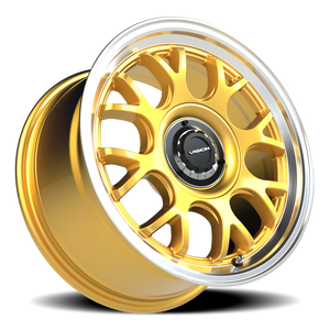 Vision Wheel 478 Gold Machined Lip 16x8 +38 5x100mm 73.1mm - Wheelwiz