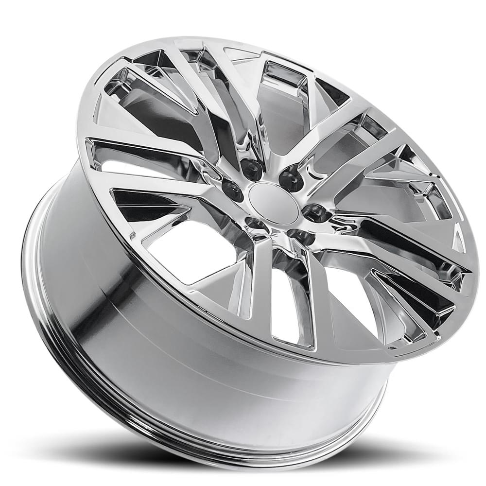 Factory Reproductions FR 96 Chrome 22x9 +28 6x139.7mm 78.1mm