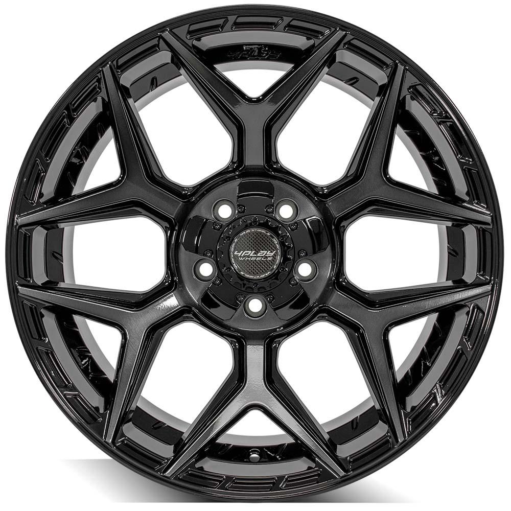 4Play Gen3 4P06 Gloss Black w/ Brushed Face & Tinted Clear 20x10.0 -18 5x127;5x139.7mm 87.1mm