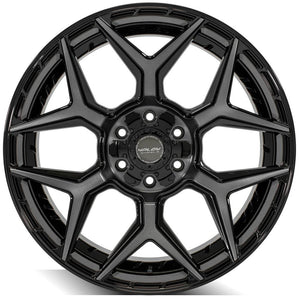 4Play Gen3 4P06 Gloss Black w/ Brushed Face & Tinted Clear 22x9.0 +12 6x139.7|6x135mm 106.1mm