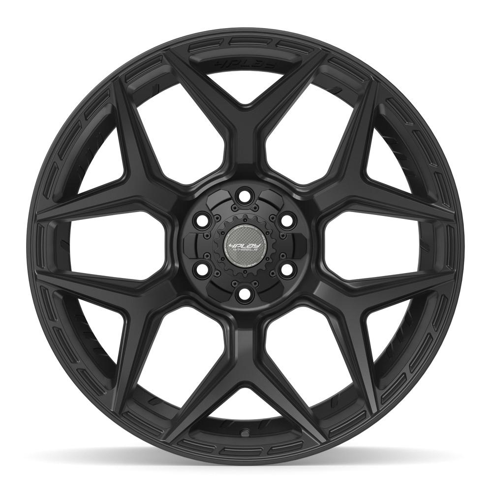 4Play 4P06 Satin Black 22x10 -18 6x135|6x139.7mm 106.1mm - Wheelwiz