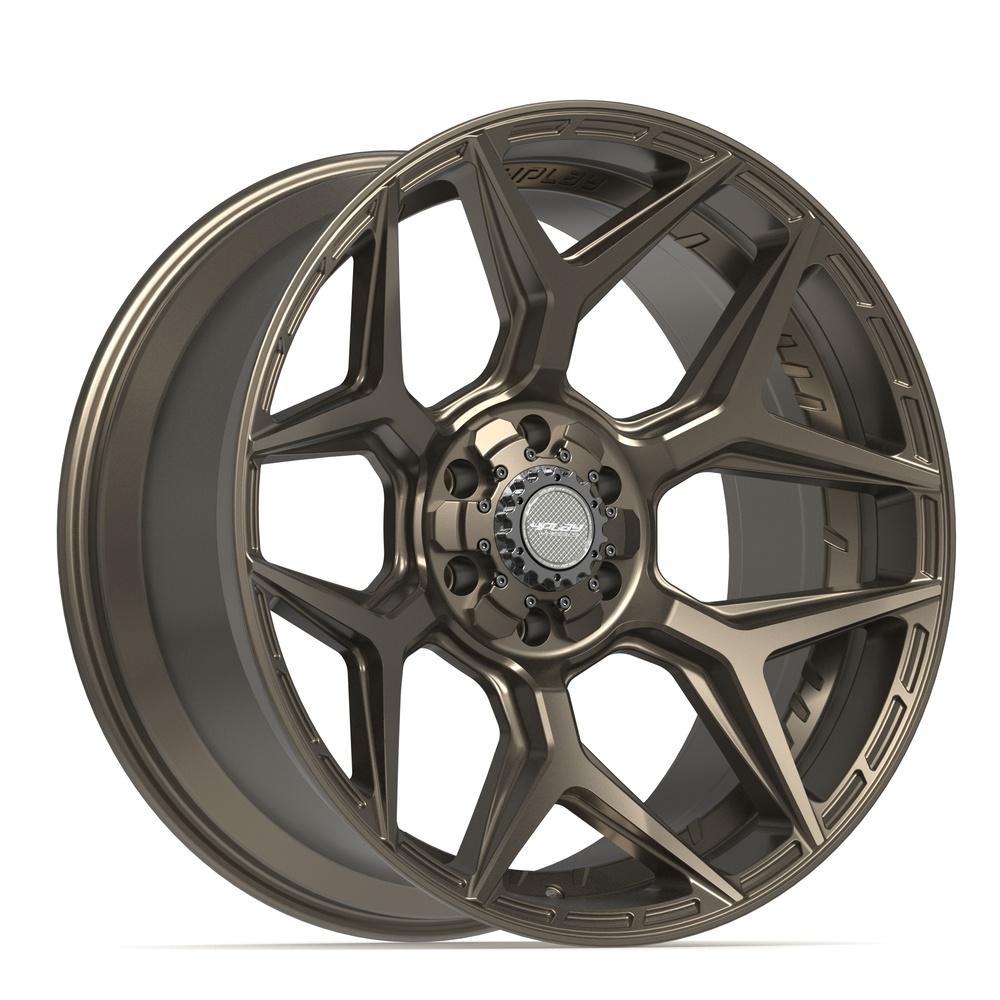 4Play 4P06 Satin Bronze 22x10 -18 6x135|6x139.7mm 106.1mm - Wheelwiz