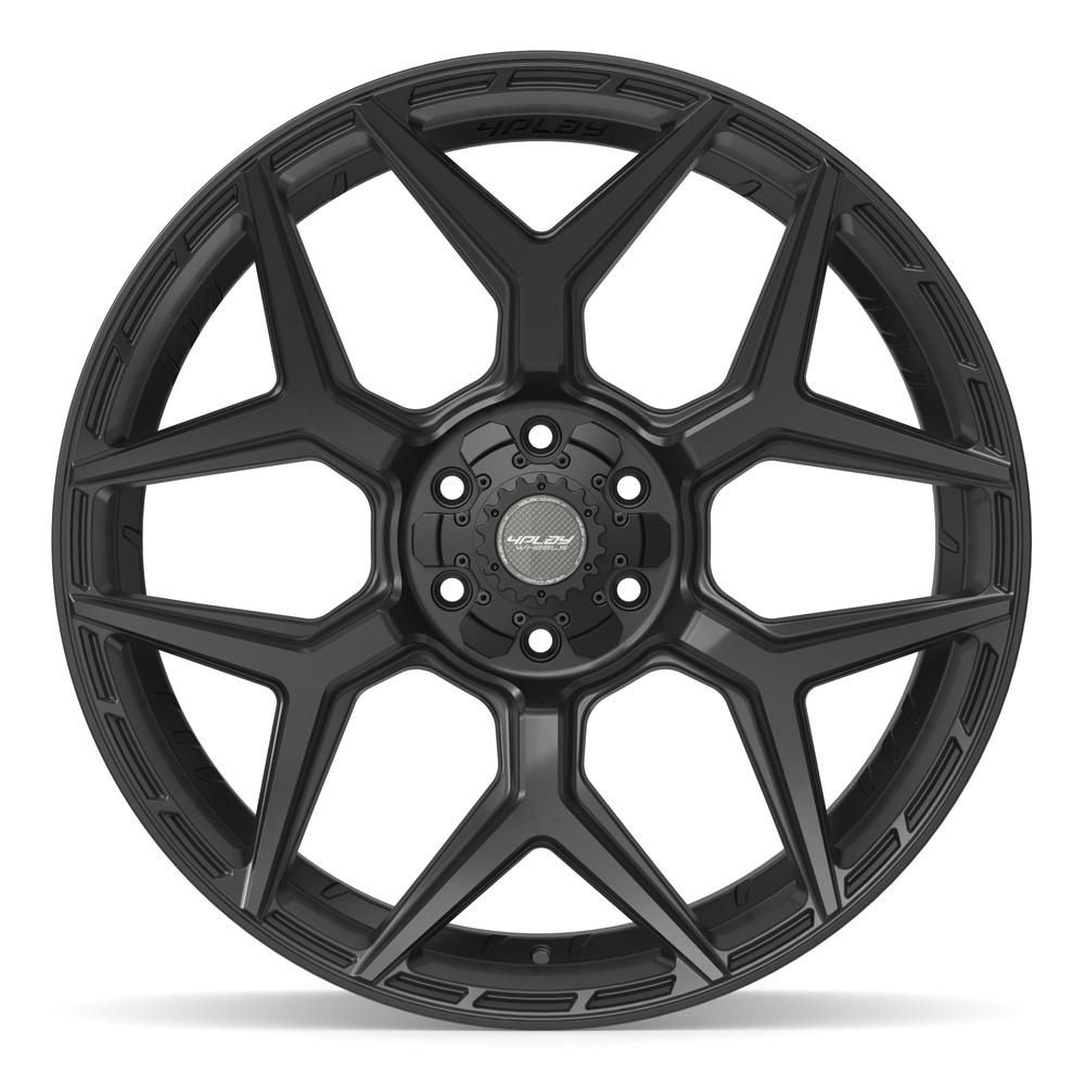 4Play 4P06 Satin Black 24x10 +18 6x135|6x139.7mm 106.1mm - Wheelwiz
