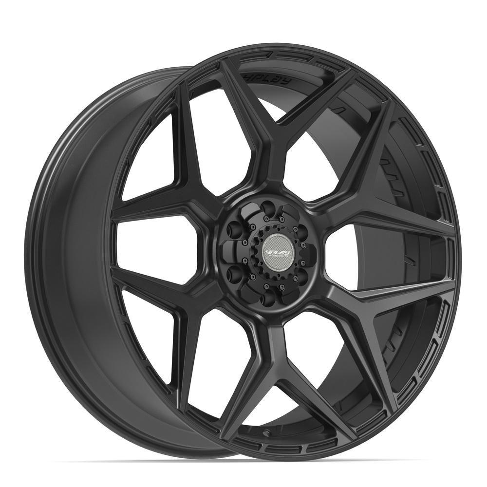 4Play 4P06 Satin Black 24x10 +18 6x135|6x139.7mm 106.1mm - Wheelwiz