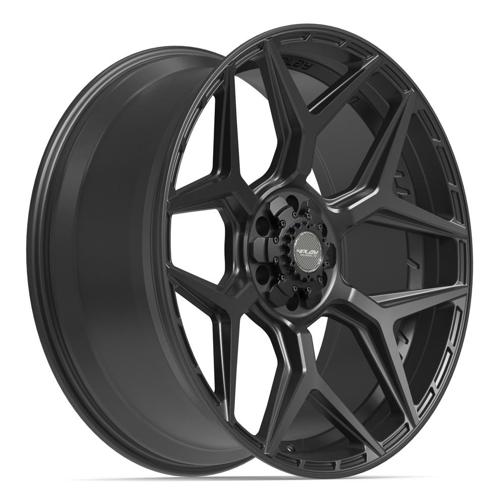 4Play 4P06 Satin Black 24x10 +18 6x135|6x139.7mm 106.1mm - Wheelwiz