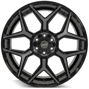 4Play Gen3 4P06 Gloss Black w/ Brushed Face & Tinted Clear 24x10.0 +18 6x139.7|6x135mm 106.1mm