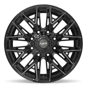 4Play 4P40 Gloss Black Brushed with Tinted Clear 20x10 -18 8x165.1|N/Amm 124.9mm - Wheelwiz