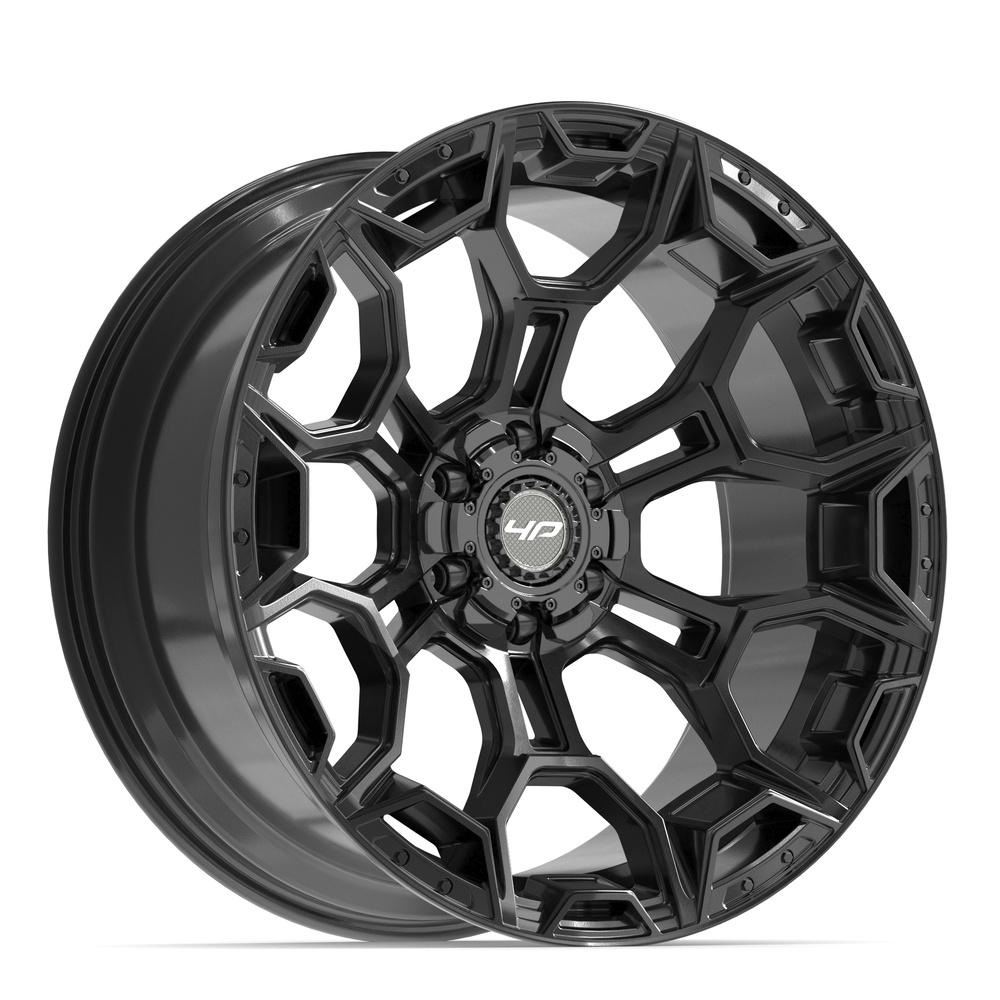 4Play 4P43 Gloss Black 22x10 -18 6x135|6x139.7mm 106.1mm - Wheelwiz
